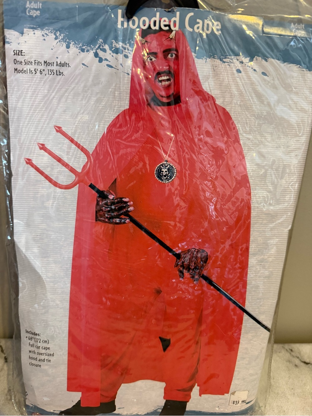 Halloween Red Hooded Cape